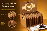 Boîte en papier écologique personnalisée pour emballage de chocolat, boîte à chocolat, emballage de barre chocolatée, boîte de présentation en papier