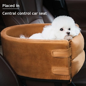 Cat Dog Travel Bag Carrier Armrest Puppy Safety Booster Seat Elevated Dog Car Seat <strong>Pet</strong> Console Booster Seat for Car - Product Image 2
