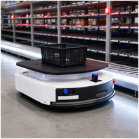 Robot mobile autonome (AMR) de levage 2026 à prix de gros, capacité de charge de 600 kg, navigation par code QR, pour la manutention de matériaux