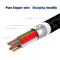 Cable USB 3.0 Tipo-C de 22AWG, Carga Rápida, Transferencia de Datos de 5Gbps, Blindaje de Lámina de Nailon, Garantía de 12 Meses para Computadora