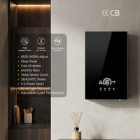 Chauffe-eau électrique instantané mural 8,5 kW avec panneau ABS et réglage automatique de la puissance pour salle de bain domestique