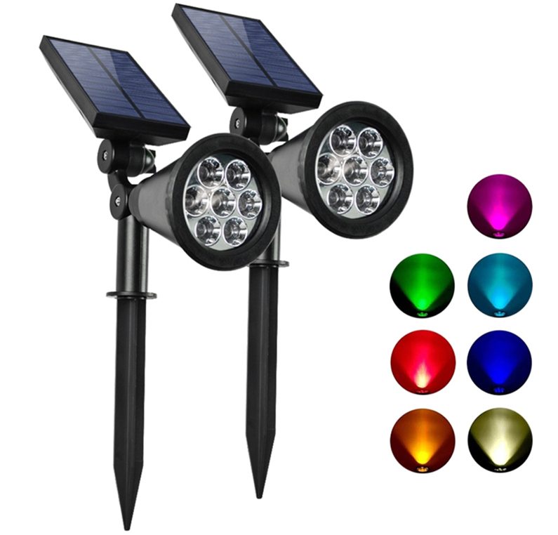 Waterproof Garden Solar Spot Light Outdoor Garden Spotlight Outdoor Solar Powered Lawn Light Lamp Solar Spotlight for Outdoor