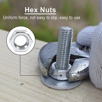 Kit d'assortiment de vis de Machine 500 pièces avec écrous hexagonaux et rondelles plates