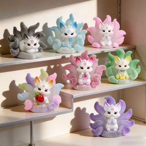 Figura Coleccionable de Resina Yu Mo Craft Dreamy Fox en Caja Sorpresa, Decoración de Dibujos Animados, Regalo para el Hogar o Escritorio - Product Image 2