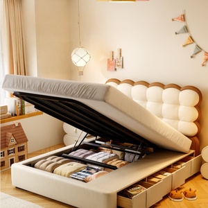 <span class=keywords><strong>Lit</strong></span> à bulles simple et moderne pour fille, princesse célèbre d'Internet avec biscuit garçon en bois - Product Image 2