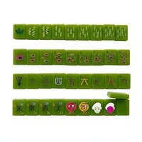 Ensemble de Mahjong américain de luxe moderne - Tuiles en acrylique épaisse de 0,5 pouce, portables pour les voyages, un cadeau idéal pour les fêtes et les rassemblements