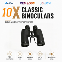 Jumelles compactes grand angle 10x noires, vision HD, objectif 50 mm, anti-rayures, pour l'observation des oiseaux, l'exploration en plein air