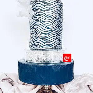 TX 5cm Neue Trends Klar Acryl Abfüllbar Kuchen Stand Kuchen Tiller Kuchen Separator Dekoration für Hochzeit Backen Werkzeuge Lieferant