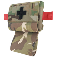 Pochette tactique Krydex Micro Trauma Pouch MED IFAK Kit, insert de premiers secours, support médical, support de garrot amovible MC