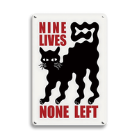 Usine décor beaucoup de choix mignon chat métal Plaque signe Vintage étain Art signe décor à la maison étain signe