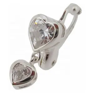 Anneaux de nombril magnétique Anneau de nombril en strass Anneau de nombril à la mode Piercing de nombril en acier inoxydable Anneaux de nombril pour femmes