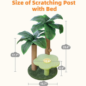 Produsen kustom pohon kucing asli Modern penjualan terbaik grosir Sisal kucing menggaruk Post Scraper Platform untuk kucing kecil - Product Image 6