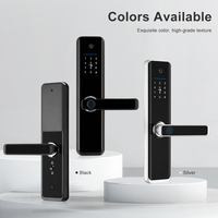Cerradura Inteligente WiFi Tuya con Cámara de Visión Nocturna, Lector de Huellas Dactilares Semiautomático, Tarjeta RFID, Video en Tiempo Real, Intercomunicador, Sistema en la Nube para el Hogar