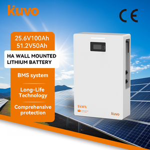 KUVO Solar System Wall Mounted High Density Long Life <b>48V</b> Lithium <b>Battery</b> Home Energy Storage <b>Battery</b> Pack - Product Image 1