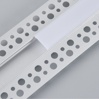 Profil de diffuseur en aluminium anodisé encastré pour système d'éclairage LED encastré, éclairage de plafond, mur, armoire, bande LED