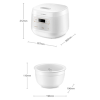 Tonze Multi-Fonction Breveté Mini Cuiseurs Électriques Carré Antiadhésif Cuiseur À Riz Cuiseur À Riz En Céramique De Luxe