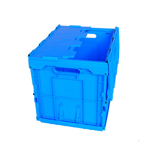 Giá rẻ nhựa có thể gập lại thùng bán buôn nhựa di chuyển hộp container Thùng Stackable Thùng nhựa cho trái cây và rau quả - Product Image 3