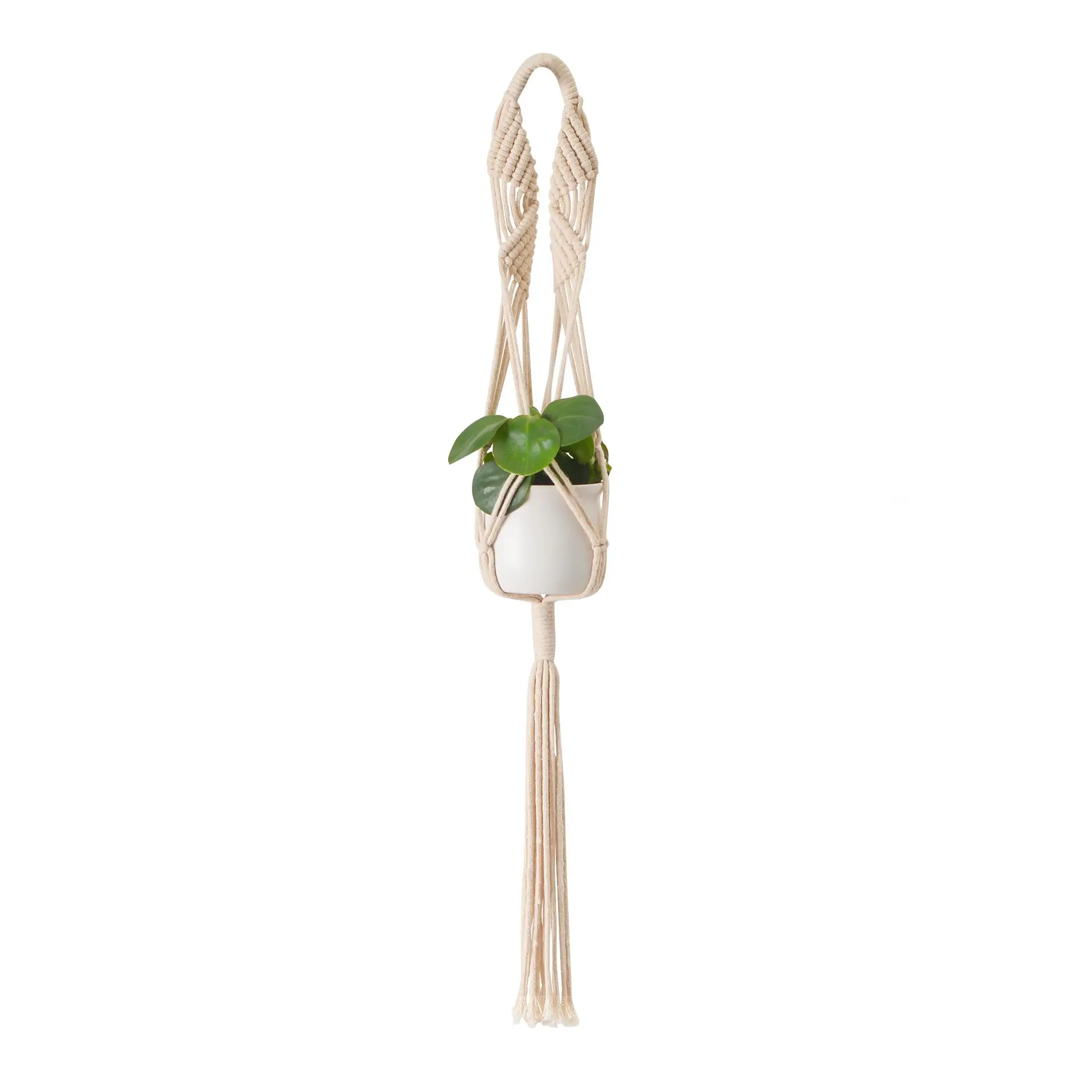 Suspension de Pots de fleurs, sac en filet porte-plante en macramé, panier de fleurs suspendu avec corde faite à la main, support de décoration de la maison