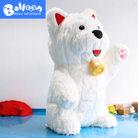 Modèle gonflable personnalisé de West Highland White Terrier, accessoire gonflable de dessin animé sur mesure pour la décoration d'événements