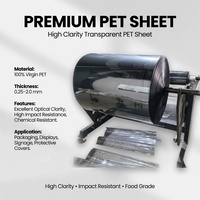 Rouleau de feuilles de plastique PET APET transparentes de qualité alimentaire, écologiques, de 0,2 mm à 2,0 mm, fabriquées en usine OEM, pour l'emballage de barquettes alimentaires par thermoformage