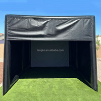 Location de matériel de fête commerciale, simulateur de golf gonflable, enclos de golf gonflable, tente de golf gonflable à vendre
