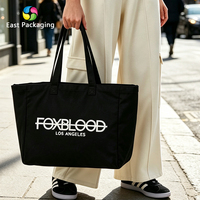 Sac fourre-tout en toile de coton réutilisable avec impression de nom de collègue, cadeau publicitaire pour événement