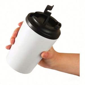 Mug à café personnalisé avec logo, en acier inoxydable, réutilisable, écologique, isolation double paroi, thermos, mug de sport, tasse à café d'extérieur - Product Image 6