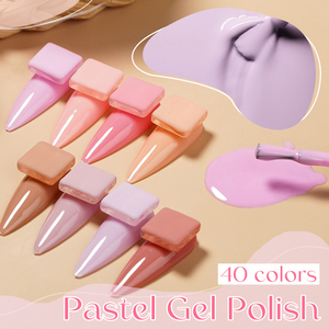 Vernis Gel <span class=keywords><strong>Pastel</strong></span> BD Personnalisé Sans HEMA Couleurs <span class=keywords><strong>Pastel</strong></span> Fournitures Professionnelles pour Ongles Échantillons Gratuits Soak Off UV Macaron - Product Image 5