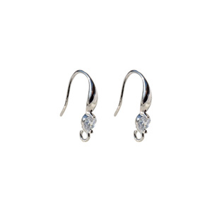 Copper U Shape Ear <b>Hooks</b> 14K Gold Plated With Zircon For <b>Earring</b> Making Women Jewelry Findings - Product Image 5