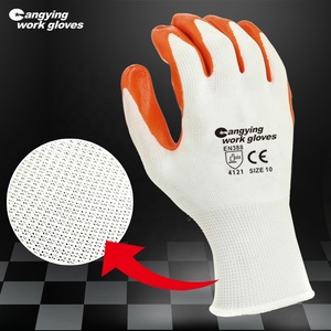 CHUANGYING Gants de travail de protection de sécurité enduits de mousse de nitrile en nylon de calibre 15 personnalisés de qualité supérieure - Product Image 2
