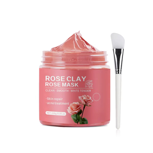 La mascarilla reafirmante de té verde rosa cúrcuma de caolín elimina las líneas finas limpia la piel nutre los rastros de decoloración ilumina el tono - Product Image 4