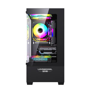 Boîtiers <span class=keywords><strong>d</strong></span>'ordinateur <span class=keywords><strong>Gamer</strong></span> LOVINGCOOL MATX ITX Noir <span class=keywords><strong>Prix</strong></span> de gros <span class=keywords><strong>d</strong></span>'usine OEM ODM Boîtiers de <span class=keywords><strong>tour</strong></span> moyenne pour ordinateur de bureau Boîtiers et tours de PC de jeu - Product Image 3