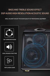 Sistema de Altavoces Profesional para KTV, Sistema de Música Familiar con 2 Micrófonos Inalámbricos, Pantalla Táctil Inteligente para Fiestas en Casa - Product Image 3