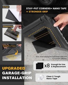 Tapis de garage, tapis de confinement pour sous la voiture avec bord surélevé, imperméable, antidérapant, PVC robuste pour le sol contre la <span class=keywords><strong>neige</strong></span> - Product Image 5