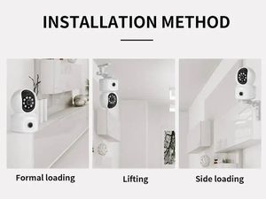 Pabrik H.265 kamera keamanan Wi-fi lensa ganda 2 MPX robot dengan dukungan pelacak gerak 256G kartu Sd - Product Image 5