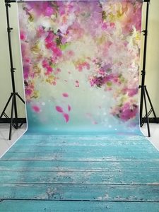 5x10ft fleur mur rose photographie arrière-plans plancher de bois nouveau-né Photo <span class=keywords><strong>Studio</strong></span> vert enfants impression numérique <span class=keywords><strong>Amazon</strong></span> 1-7 jours - Product Image 6