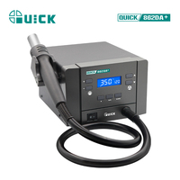 Station de Retravail Intelligente Rapide 862DA+ avec Décapage à Chaud 1000W, Grand Volume d'Air, Pistolet à Air Chaud Numérique LCD 220V, Station à Air Chaud Rapide