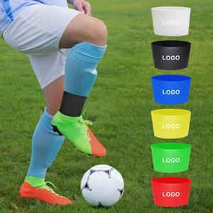 Enjuague limpiar fácilmente fútbol silicona antideslizante agarre cintas <span class=keywords><strong>espinilleras</strong></span> estancia correas para fútbol adultos jóvenes niños - Product Image 4