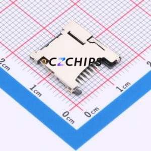 ZX-TF-481.4J SD Card / Memory Card Connector SMD Connector Self-Return Type MicroSD Card (TF Card) Card Holder 1.6mm - Product Image 1