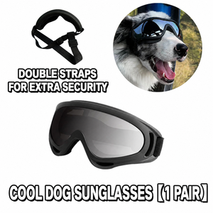 Occhiali Protettivi per Cani, Antivento, per Sport all'Aperto, Lenti a Specchio, Protezione Occhi per Cani di Taglia Media e Grande, per Passeggiate e Ciclismo - Product Image 5
