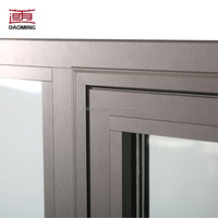 Ventanas Abatibles de Aluminio de Seguridad Resistentes al Viento para Villas, Apertura Interior/Exterior, con Malla de Acero Inoxidable para Apartamentos