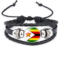 Nx WholesaleBracelet drapeau personnalisé avec drapeaux de pays Bracelet Afrique 2024 Bracelet drapeau Côte d'Ivoire