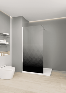Venta al por mayor de cabina de <span class=keywords><strong>ducha</strong></span> impresa semidegradado con marco de aluminio y pantalla de <span class=keywords><strong>ducha</strong></span> de vidrio templado para hoteles - Product Image 3