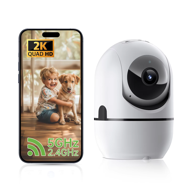 3MP Smart IP PTZ WiFi Camera with Motion Detection Two-Way Audio Night Vision Cloud/Micro SD Storage for Home Security