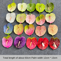 Bunga Anthurium Sentuhan Asli Buatan Dekorasi Rumah Lateks Bunga Merah Anthurium Latar Belakang Pernikahan Pesta Rangkaian Bunga