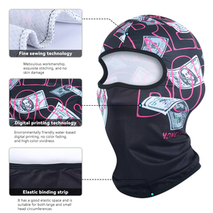 Pasamontañas con Estampado de Dólares Estadounidenses, Protección UV, Transpirable, Máscara Facial Completa para Motociclismo y Deportes al Aire Libre, en Oferta - Product Image 5