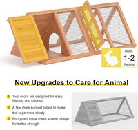 Poulailler en bois conçu rationnellement avec des grilles de ventilation, cage à lapins, poulailler pour cailles, cages à lapins en bois, poulailler extérieur