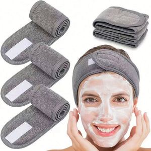 Bandeau double beauté personnalisé pour filles, avec attaches auto-agrippantes, pour le sport, le yoga, le lavage du visage et le maquillage, vente en gros - Product Image 2