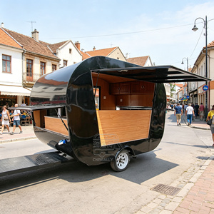 Custom Mobile Food Truck With Wheels Ice Cream Van Pizza <b>Trailer</b> Full Kitchen Equipments Bbq <b>Concession</b> Carts Shop - Product Image 5