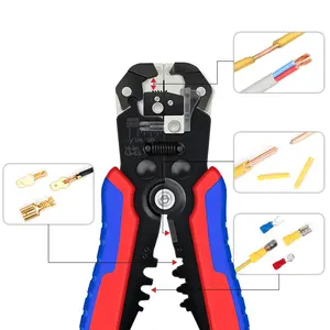 Juego de herramientas pelacables, alicates de prensado HSC8 6-4A, Kits multifuncionales de pelacables, caja con terminal tubular de férula